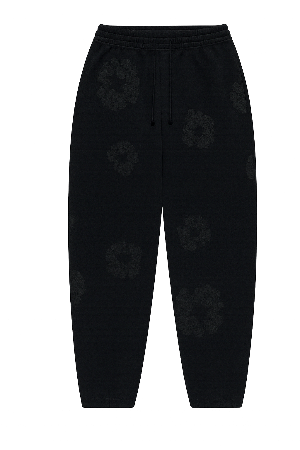 Denim Tears Cotton Wreath Sweatpants Black Monochrome